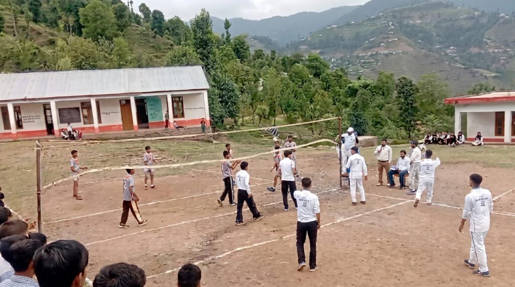 Volleyball matches organised at Govt High School Tulli under Nasha Mukt J&K Abhiyan