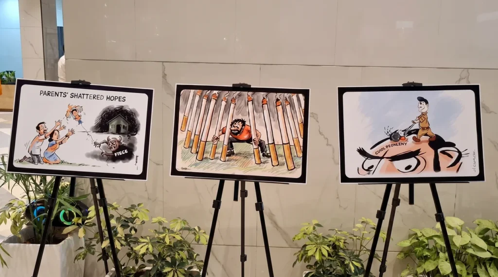 On-wheel cartoon exhibition in Katra spreads anti-drug awareness under 100-Day campaign