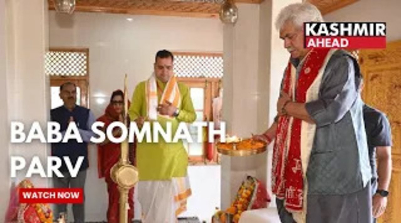 Manoj Sinha Celebrates Somnath Swabhiman Parv, Honours 1,000 Years of Faith & Resilience