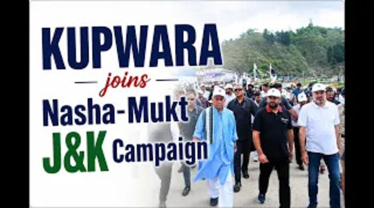 Kupwara Joins Anti-Drug Revolution: LG Manoj Sinha Leads Massive Padyatra Against Narco-Terror
