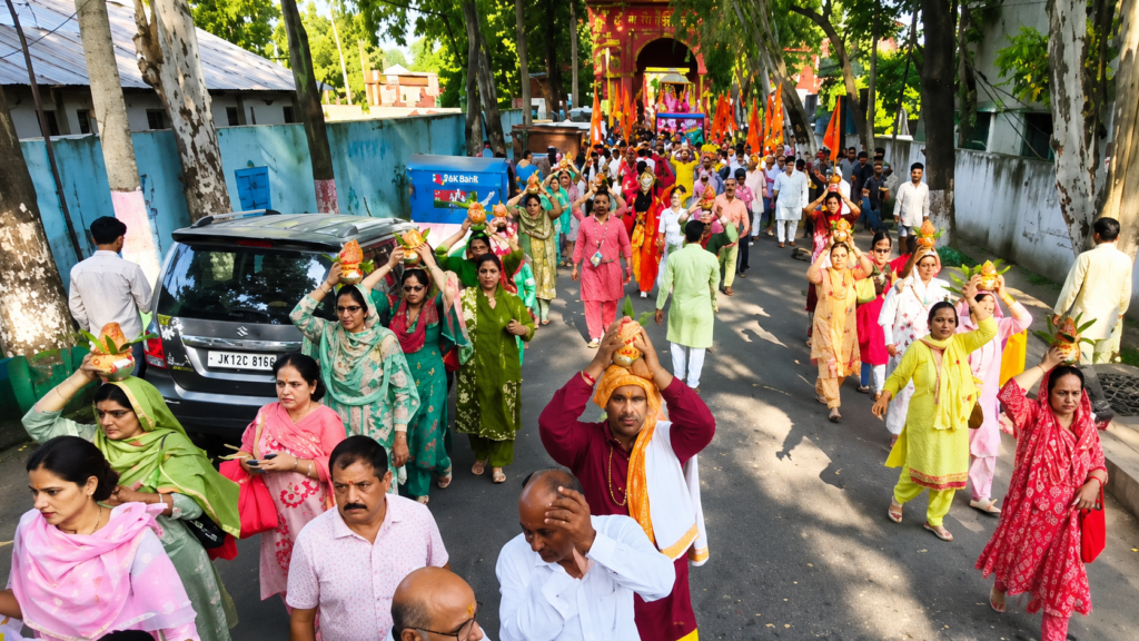 Grand Kalash Yatra marks beginning of Shiv Maha Puran Katha in Poonch