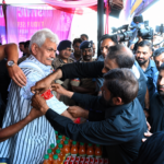 LG Manoj Sinha joined 10th Muharram procession in Zadibal as Kashmir marked peaceful observance