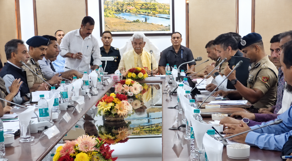 J&K LG Manoj Sinha reviews preparations for annual Amarnath Yatra at Pahalgam
