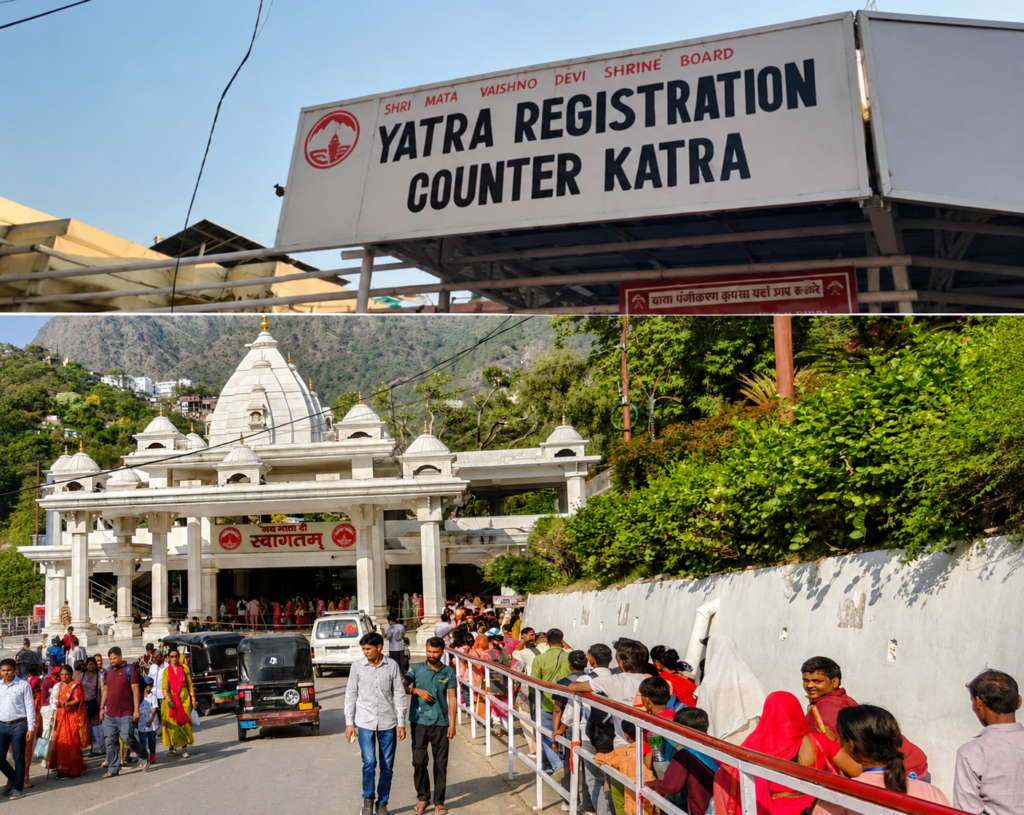 Heavy rush of devotees witnessed at Katra as Vaishno Devi Yatra sees massive footfall