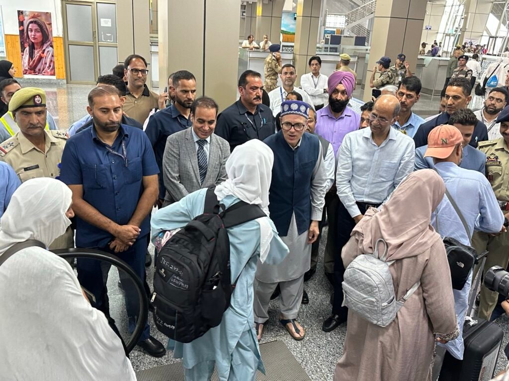 Srinagar airport welcomes first Haj pilgrim batch