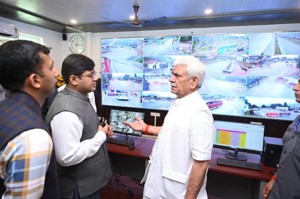 LG Manoj Sinha inaugurates DEOC and Amarnath Yatra control room in Ganderbal