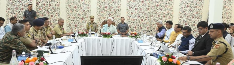 LG  Manoj Sinha reviews Shri Amarnath ji Yatra 2026 preparations at Baltal