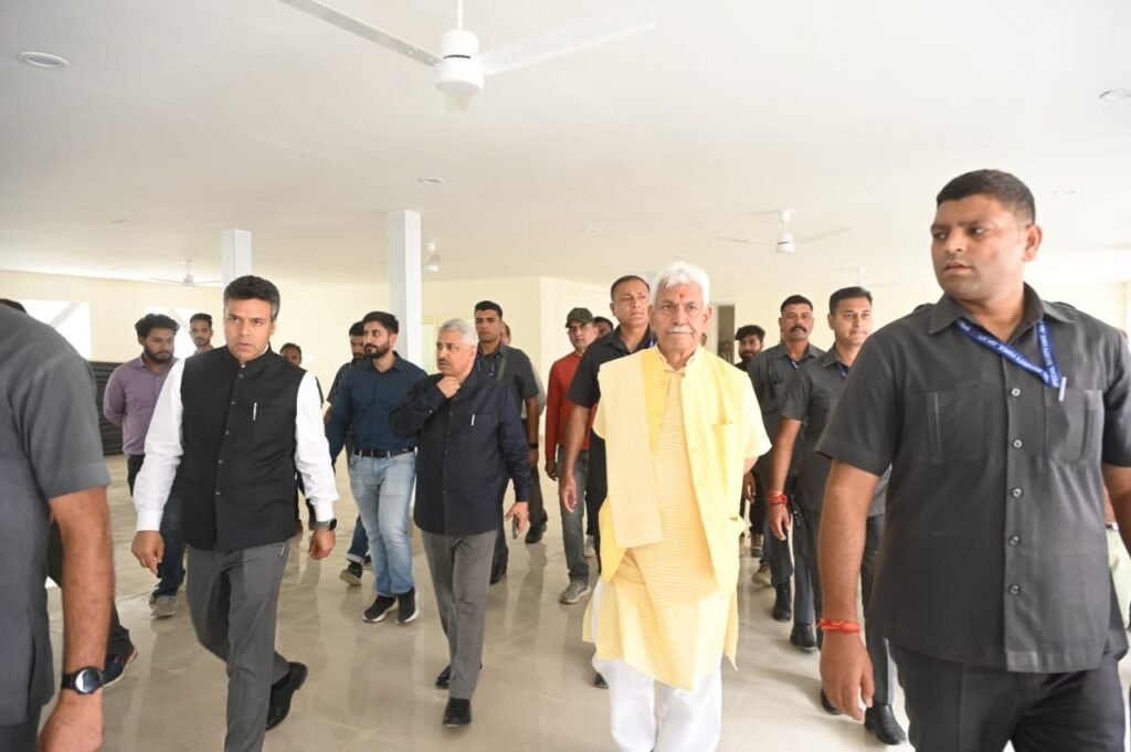 LG Manoj Sinha inspects Nunwan Base Camp, reviews arrangements for Shri Amarnath Ji Yatra
