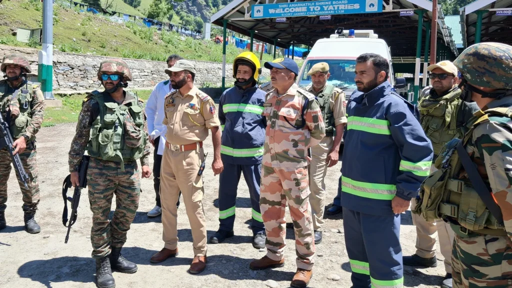 Mock Drill conducted at Chandanwari for Amarnath Yatra Safety