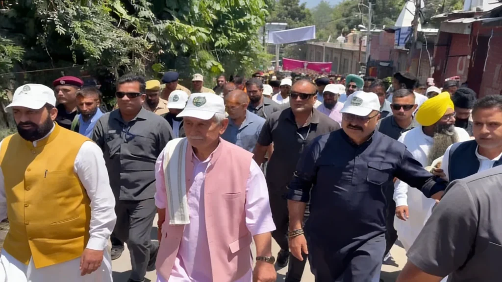 LG Manoj Sinha leads Mega Padyatra in Poonch, calls for united fight against drugs and narco-terrorism