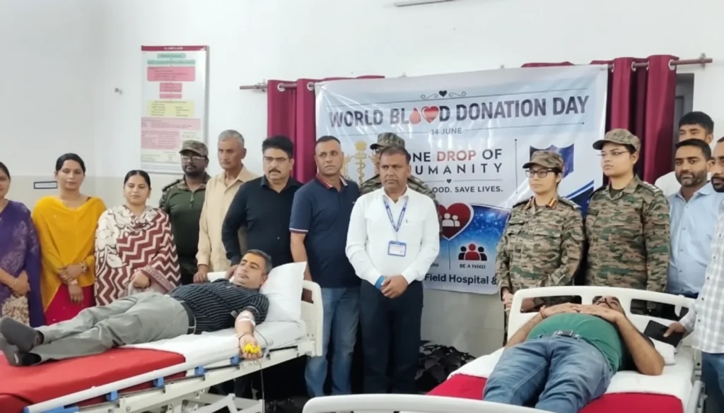 70 volunteers join blood donation drive in Nowshera