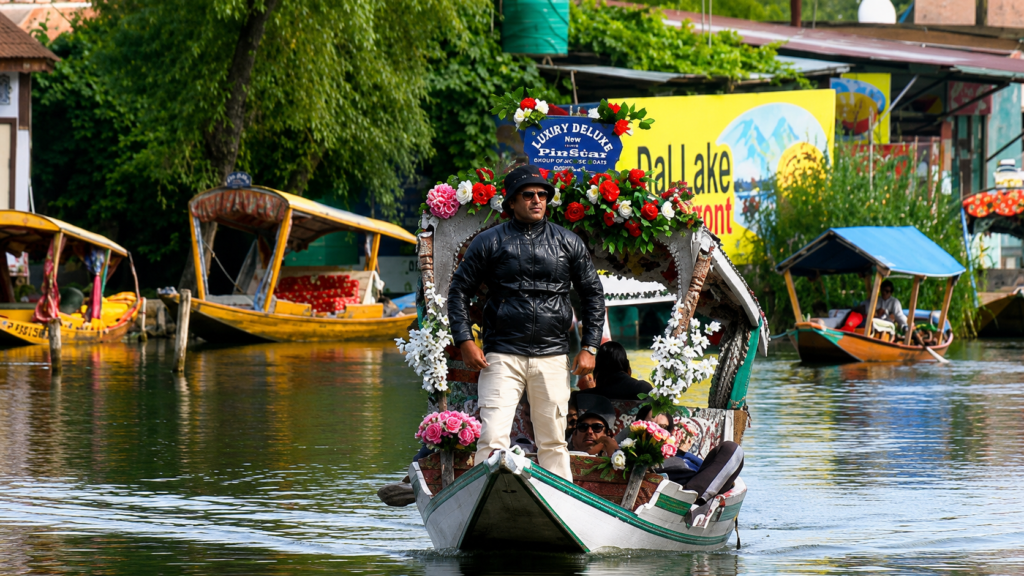 Tourists flock to Srinagar’s Dal Lake for scenic shikara rides