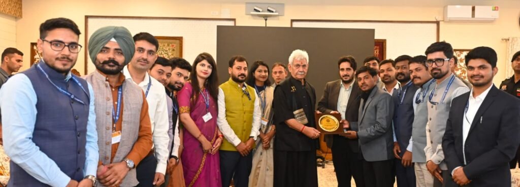 IIS officer trainees meet LG Manoj Sinha, discuss role of credible communication in digital era