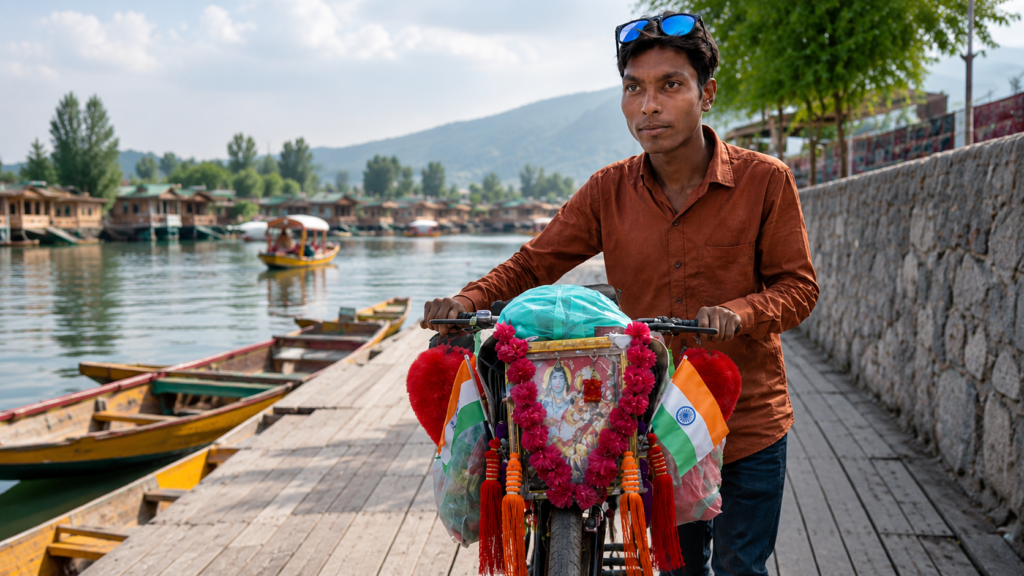 Young Delhi pilgrim completes 14-day bicycle journey to Shri Amarnath Ji Yatra