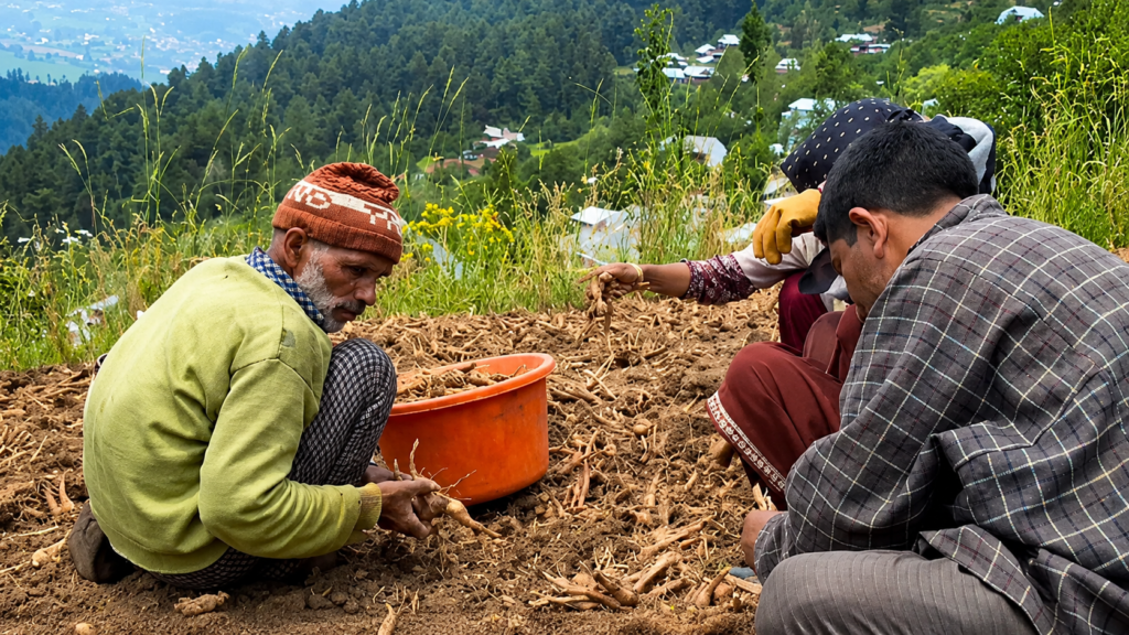 Bandipora’s Buthoo spring onions face weather blow, farmers seek government support