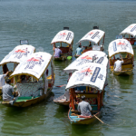 DC Akshay Labroo flags off Chinar Book Festival Shikara Rally on Dal Lake