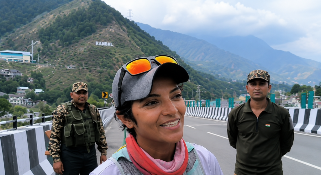 Banihal welcomes ultra distance runner Sufiya Sufi on her 5,000-km ‘Run for Dreams’ from Kanyakumari to Karakoram