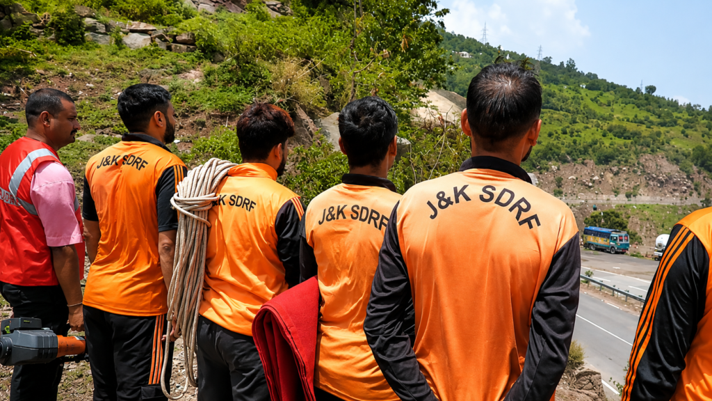J&K SDRF Deploys 24×7 emergency response camp on Jammu-Srinagar national highway for Shri Amarnath Ji Yatra