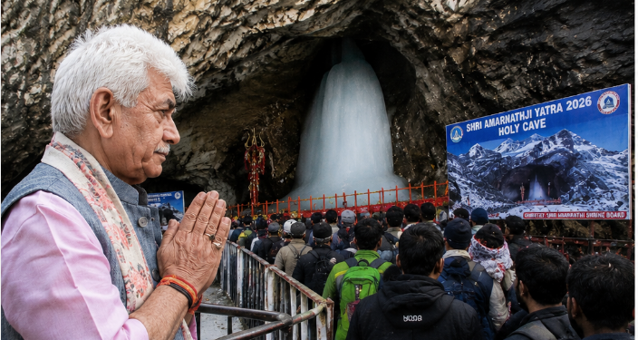 LG Manoj Sinha says Shri Amarnath Ji Yatra reflects collective responsibility and shared humanity