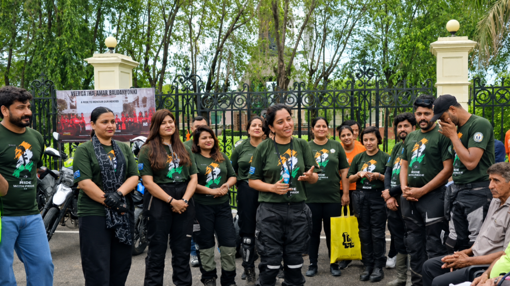 Women riders begin ride with pride 3.0 in J&K