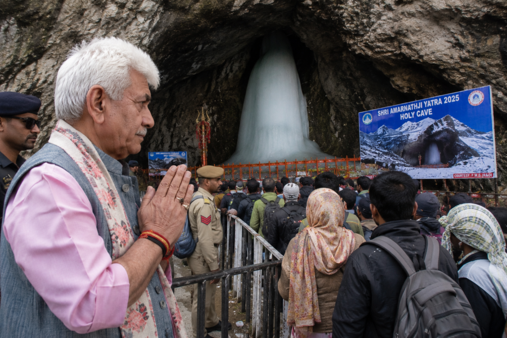 LG Manoj Sinha says Shri Amarnath Ji Yatra reflects collective responsibility and shared humanity