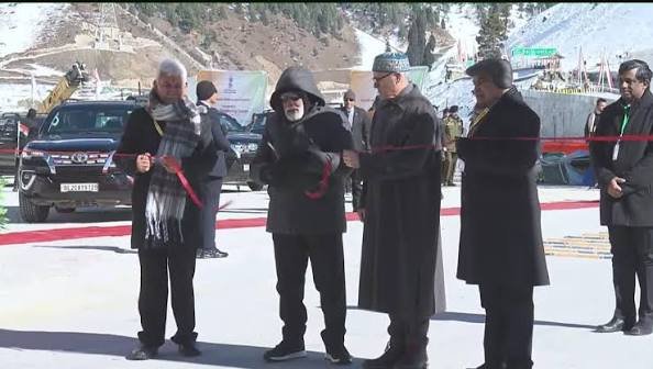 LG Manoj Sinha applauds PM Modi, Nitin Gadkari as NH-44 Gets Ramsoo Viaduct, AT-03 tunnel