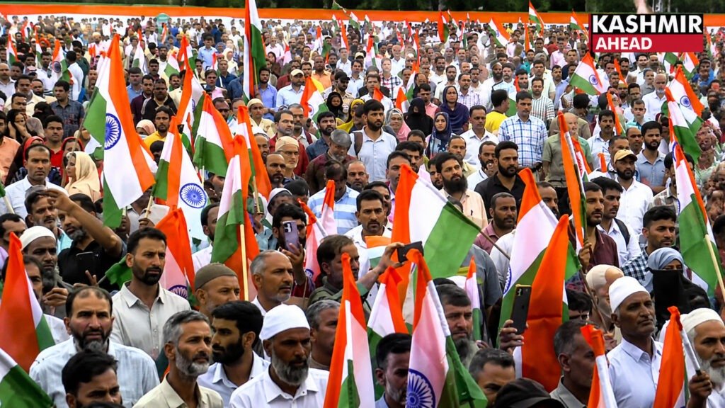 Mega Tiranga Rally draws thousands in Anantnag ahead of Independence Day