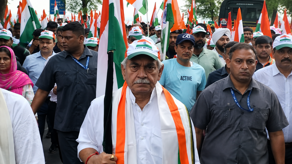 LG Manoj Sinha leads Tiranga Yatra in Srinagar, reaffirms commitment to National unity and patriotism