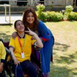 Kashmir’s daughter Hina Khan spends time with students at Army Goodwill School