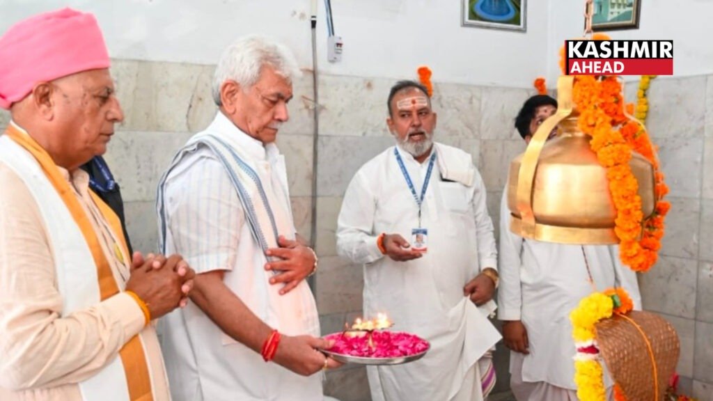 Amriteshwar Sarovar foundation stone Laid by LG Manoj Sinha