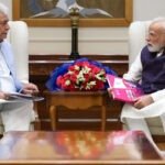 Manoj Sinha meets PM Modi, presents Coffee Table book on Jammu & Kashmir