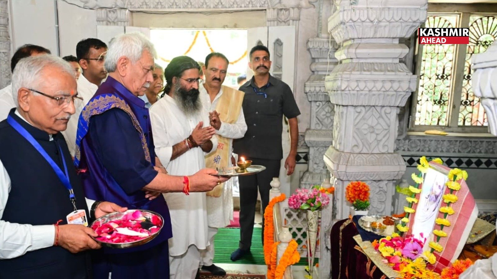 J&K LG Manoj Sinha’s landmark visit to Ramakrishna Ashram, Anantnag