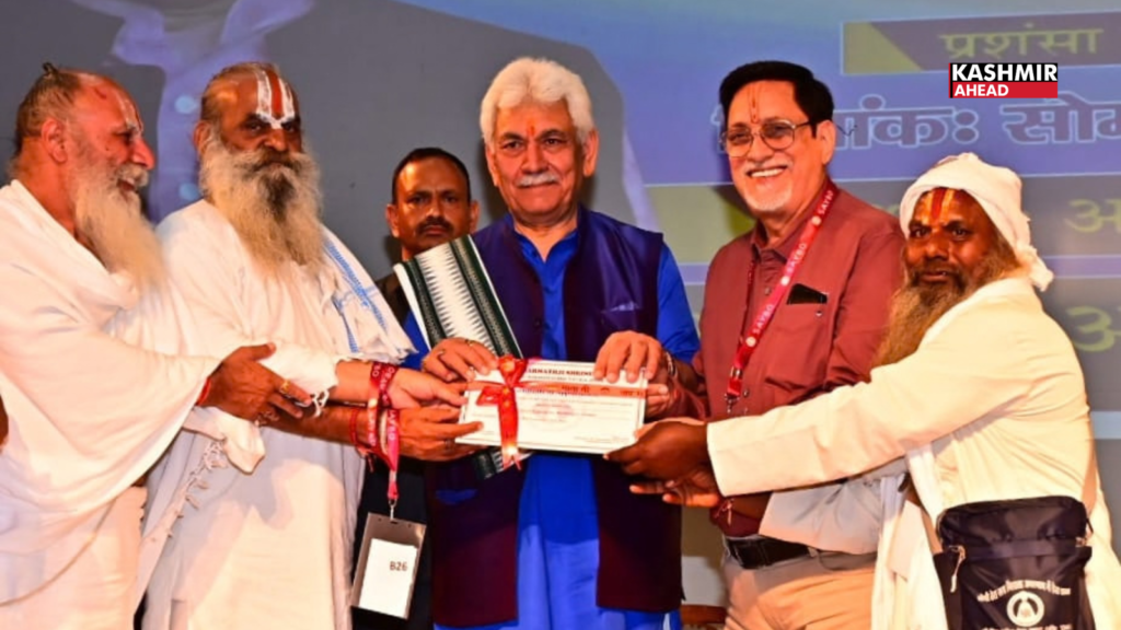 LG Manoj Sinha felicitates langar organisations at Katra after successful culmination of Shri Amarnath Ji Yatra 2026