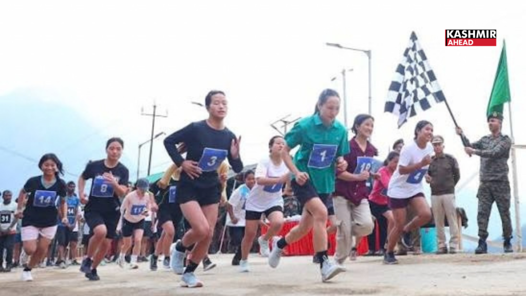 Army organises “Run for Fun” at Boniyar, over 500 take part