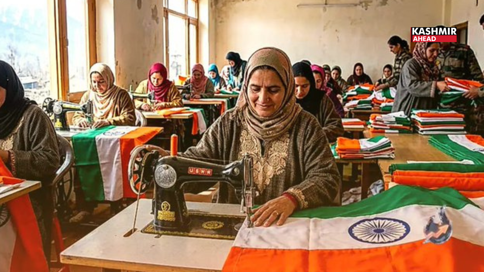 140 Kupwara women find self-reliance in tricolour-making, aided by Army
