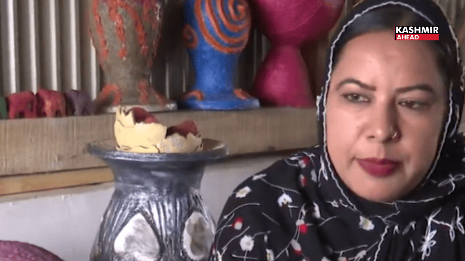 Srinagar artisan Simran turns Dal Lake weeds into “Grass Mache” craft