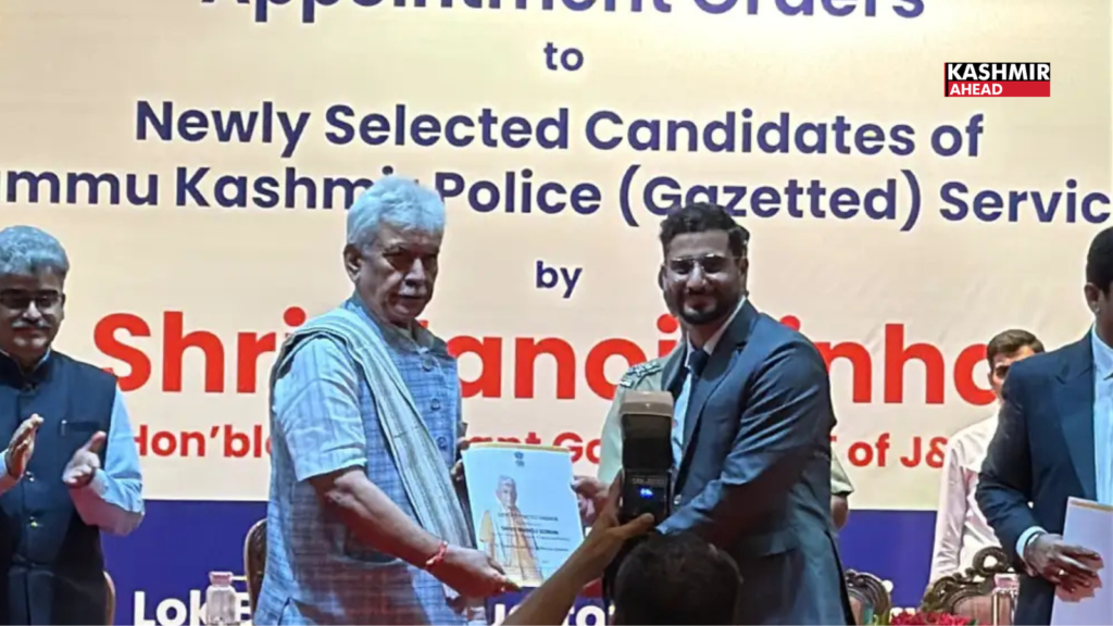 LG Manoj Sinha hands over appointment letters to 29 newly selected J&K Police (Gazetted) officers