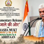 LG Manoj Sinha launches Nasha Mukt Bharat Abhiyan documentary and exhibition at University of Jammu