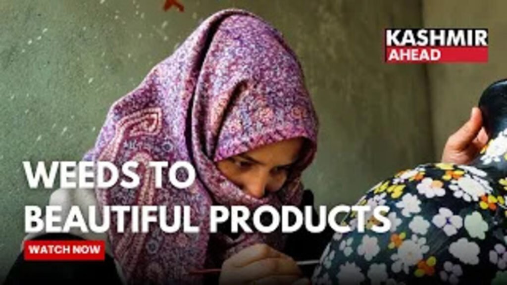 Female Artisan from Srinagar Turns Weeds into Decorative Products