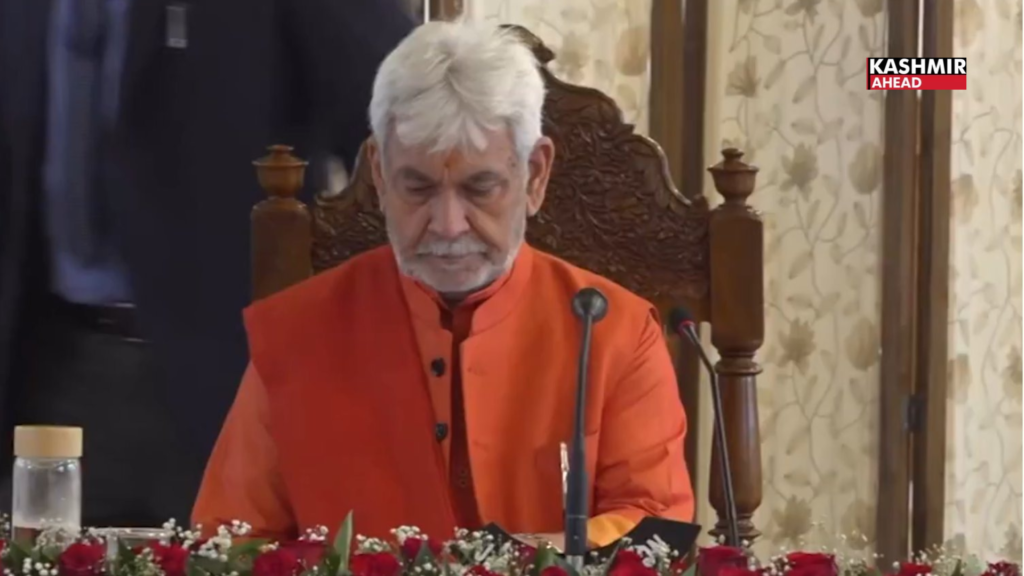 LG Manoj Sinha chairs Unified Headquarters Security meeting at Raj Bhawan, Srinagar