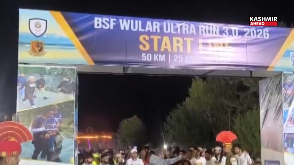 Wular Ultra Run 2026 flagged off in Bandipora as runners take to the roads around the lake