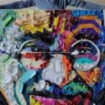From waste to art: Kulgam artist crafts giant Gandhi portrait from plastic waste