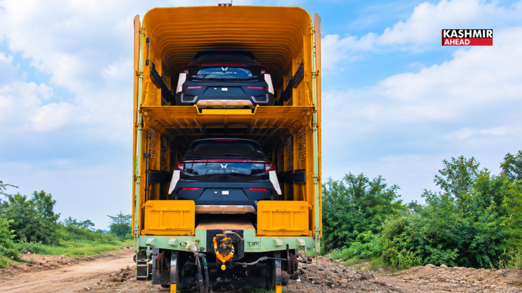 First Mahindra automobile rake arrives at Samba cargo terminal with 108 Scorpio SUVs