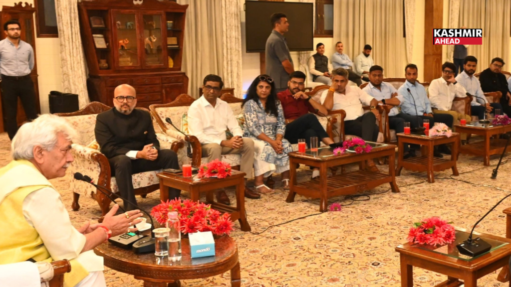 LG Manoj Sinha says Rail Link Is Powering Jammu and Kashmir’s Rise as He Meets Mumbai Media Delegation